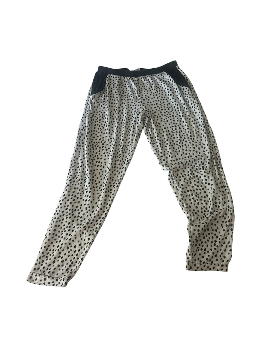 Born Black and White Polka Dot super Soft Lounge Pants